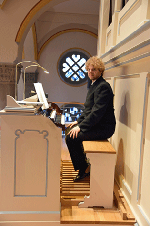 An der Orgel: Stadtorganist Denny Wilke, Mhlhausen/Thringen