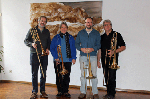 Das Posaunen-Quartett des Ludwigsburger Festspielorchesters