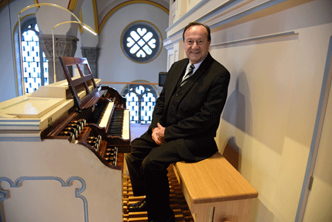 Titularorganist Maurice Clerc kommt aus Dijon